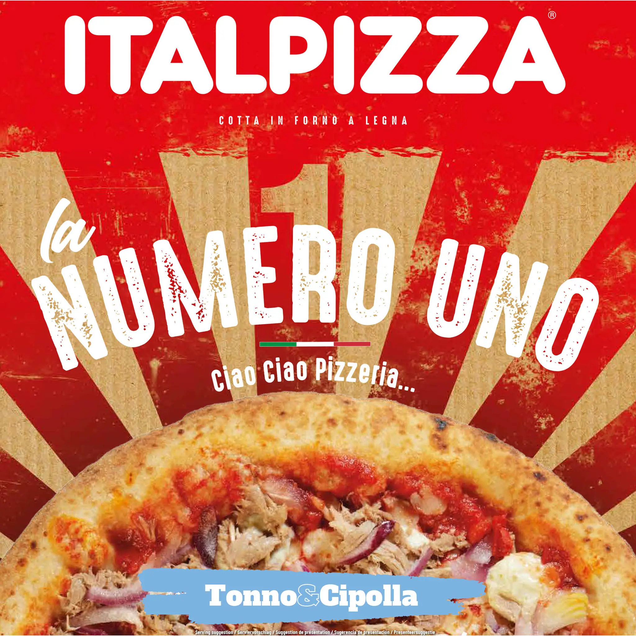 ITALPIZZA Pizza Numero uno tonno & cipolla