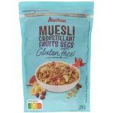 AUCHAN Muesli croustillant fruits secs sans gluten