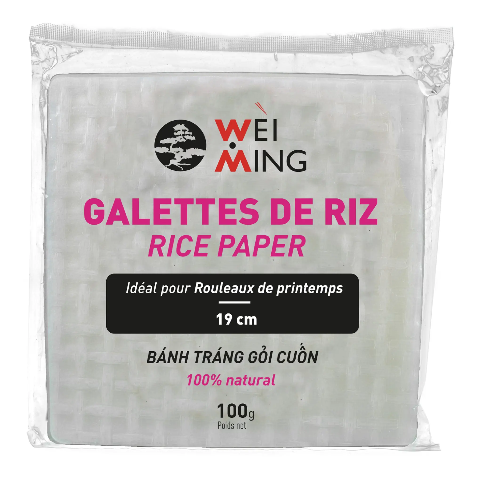 WEI MING Galettes de riz pour rouleaux de printemps
