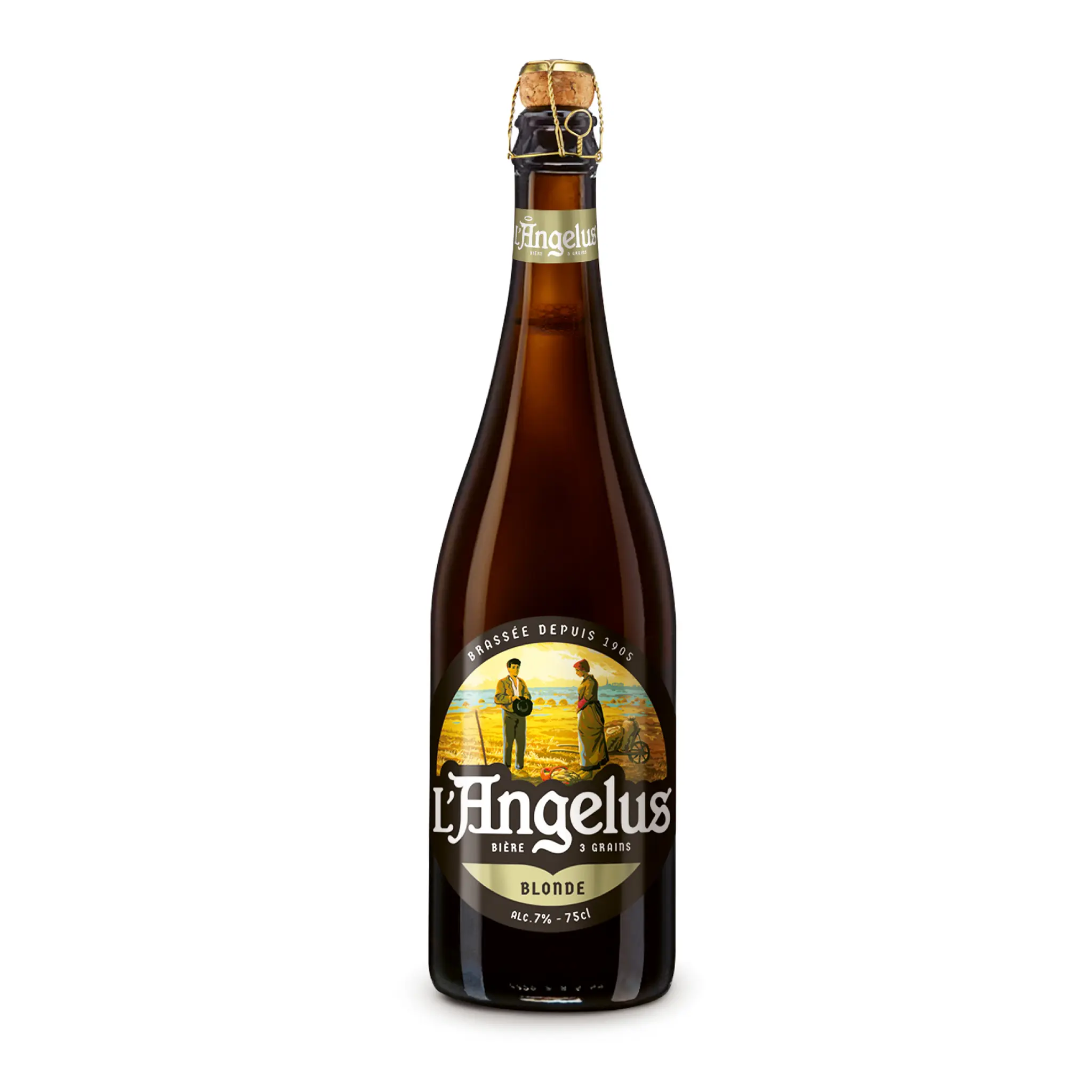 L'ANGELUS Bière blonde 7% bouteille