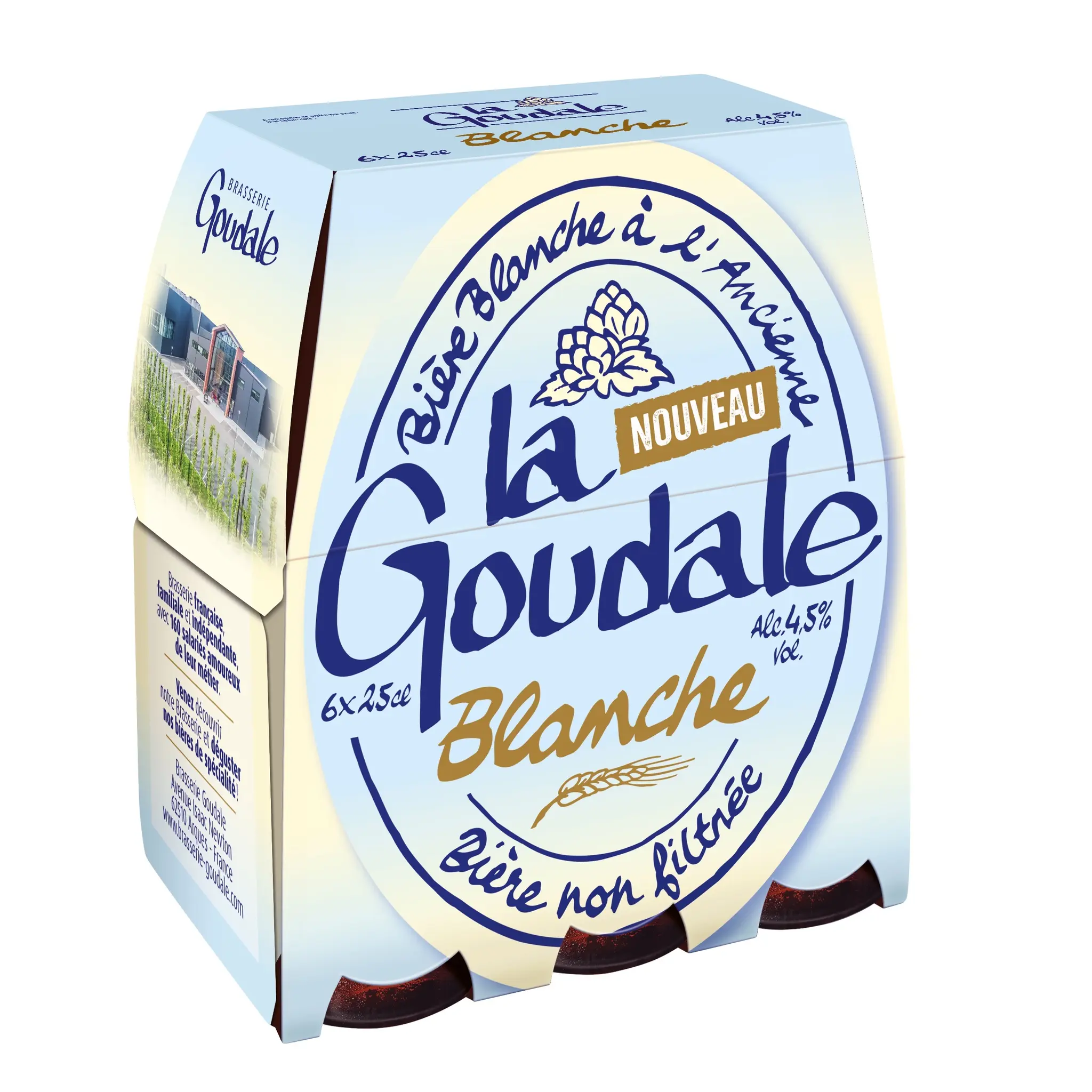 LA GOUDALE Bière blanche à l'ancienne 4.5% pack bouteilles