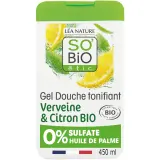 SO BIO ETIC Gel douche tonifiant verveine et citron bio