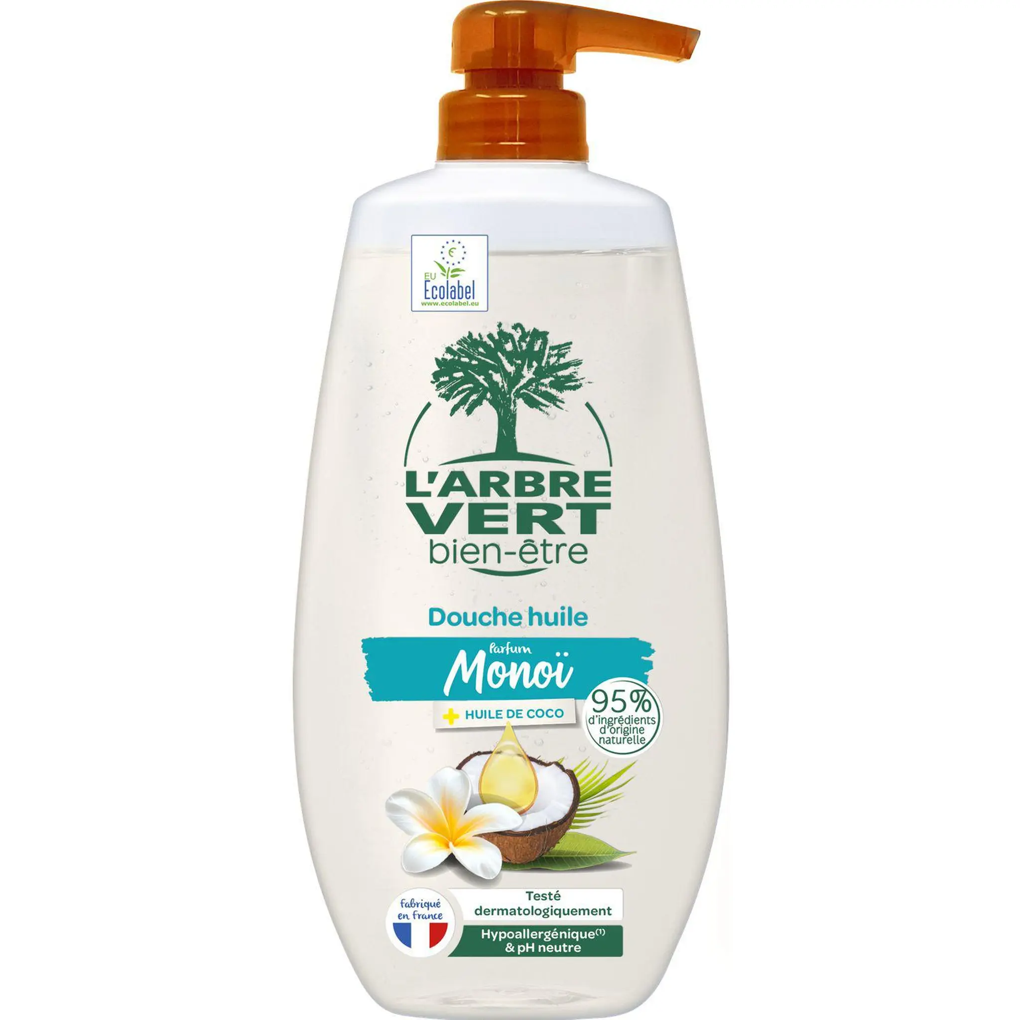 L'ARBRE VERT Douche huile parfum monoï