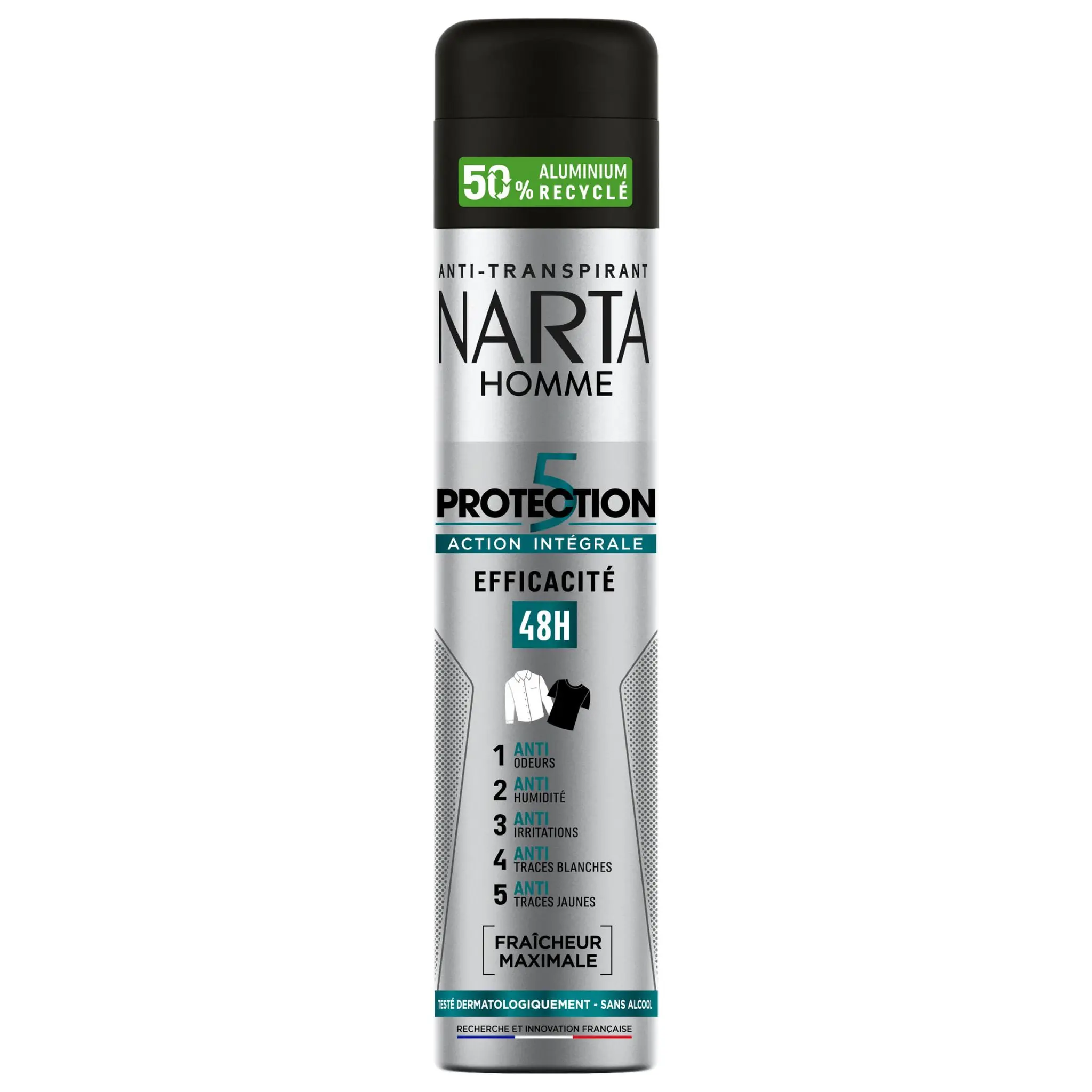 NARTA Homme Protection5 efficacité 48h