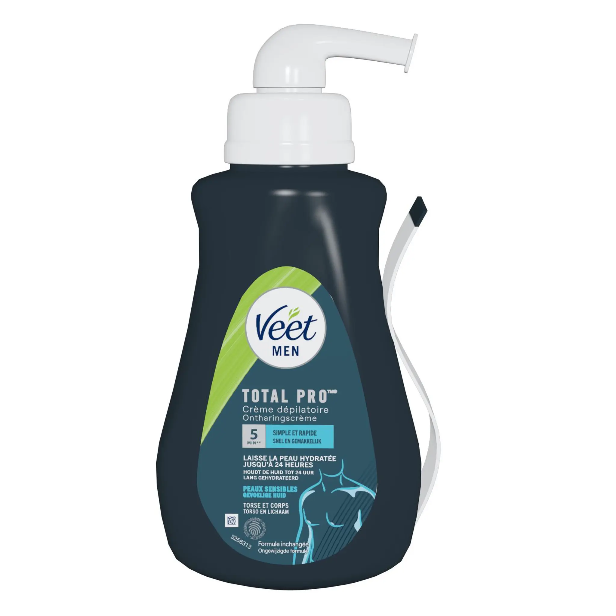 VEET Men crème dépilatoire torse et corps peaux sensibles