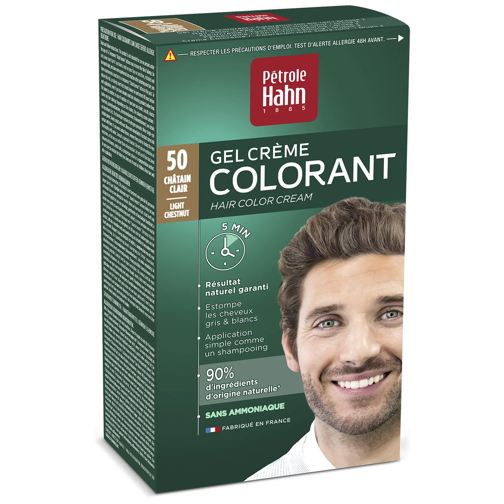 PETROLE HAHN Gel crème colorant 50 châtain clair
