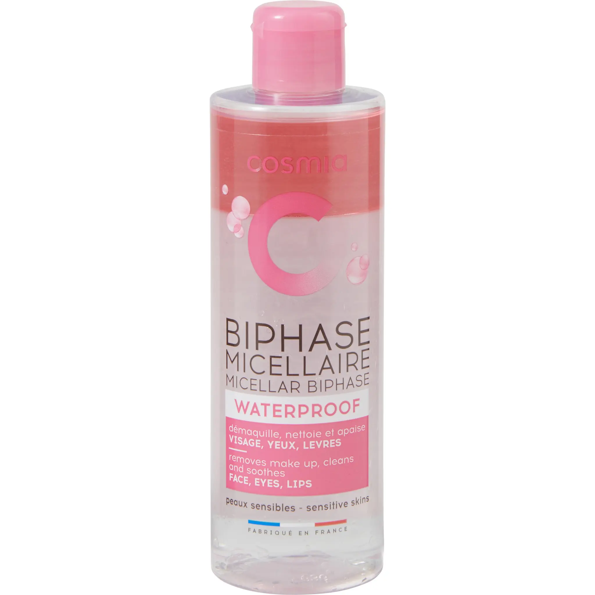 COSMIA Eau micellaire biphase waterproof peaux sensibles