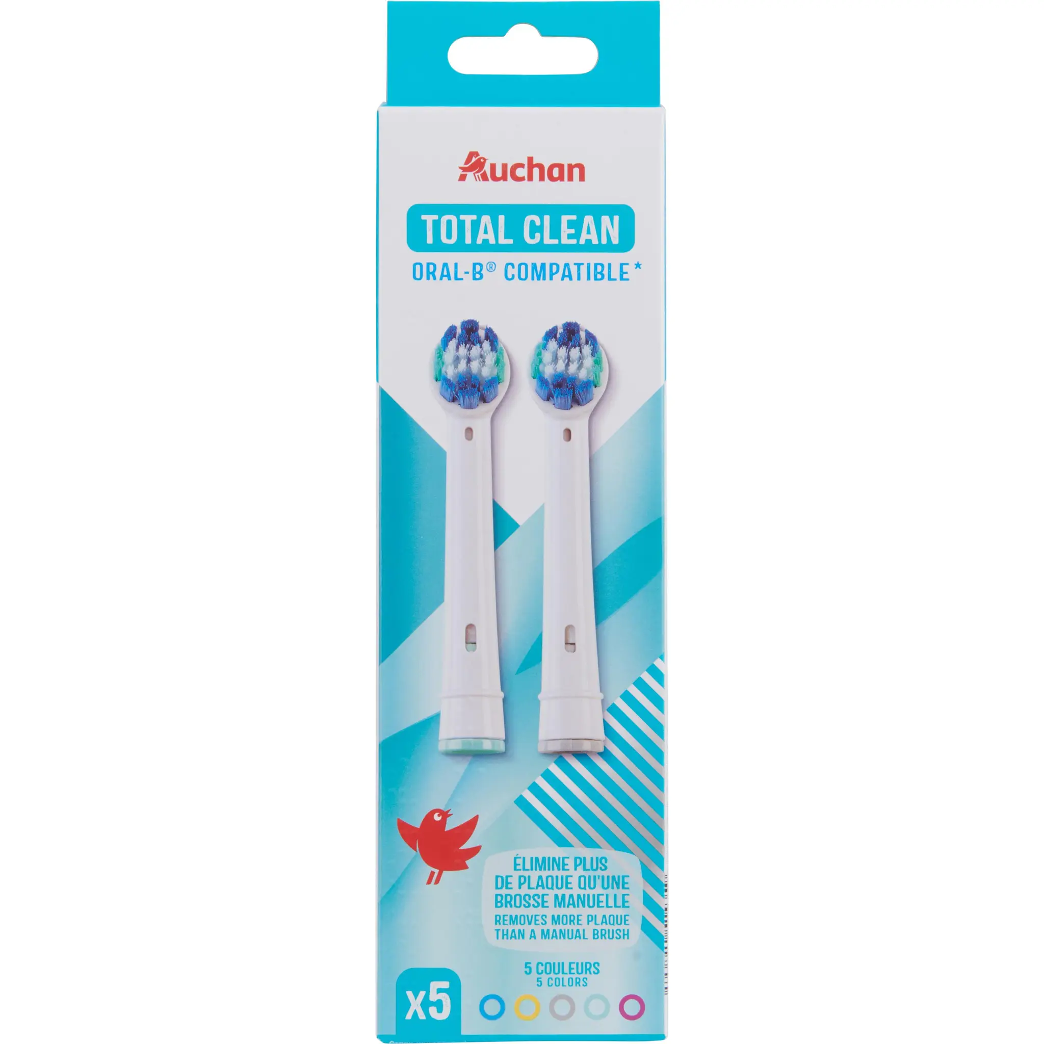 AUCHAN Total Clean brossette compatible Oral-B