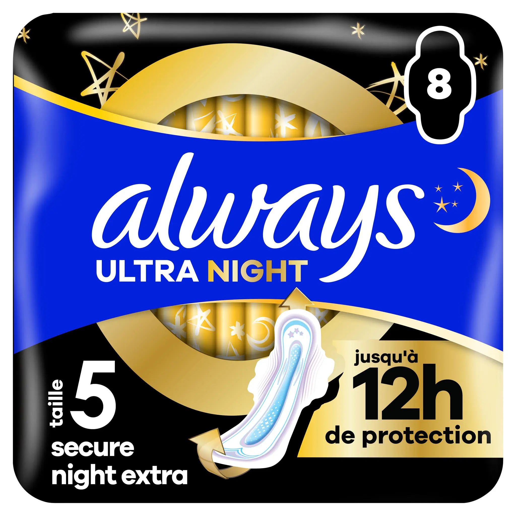 ALWAYS Serviettes hygièniques nuit ultra secure night