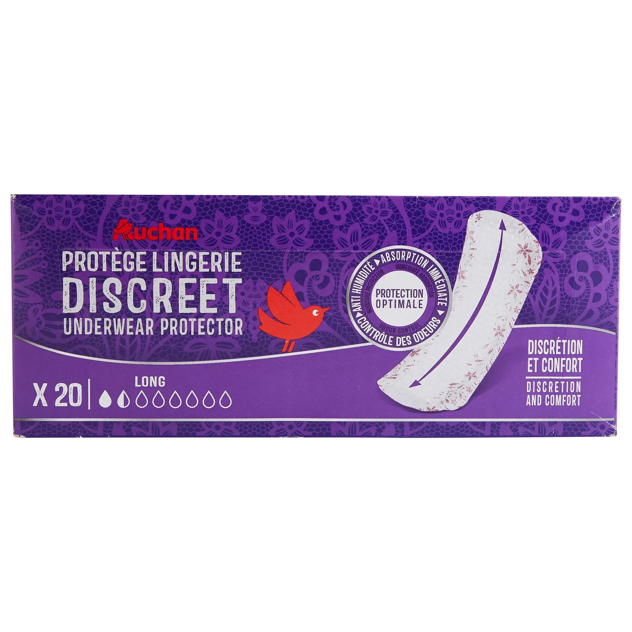 AUCHAN Protège lingerie discrétion et confort long
