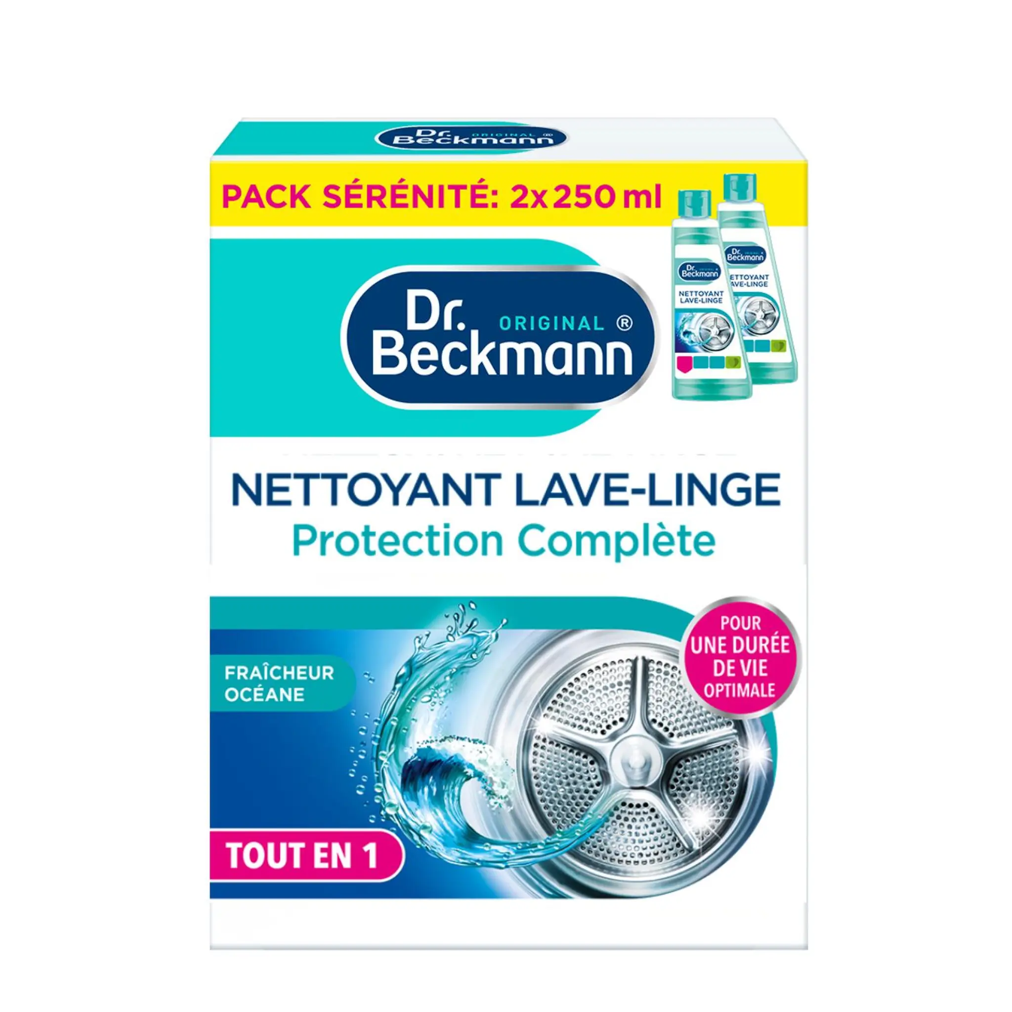 DR BECKMANN Nettoyant lave-linge protection complète tout en 1 fraîcheur océane