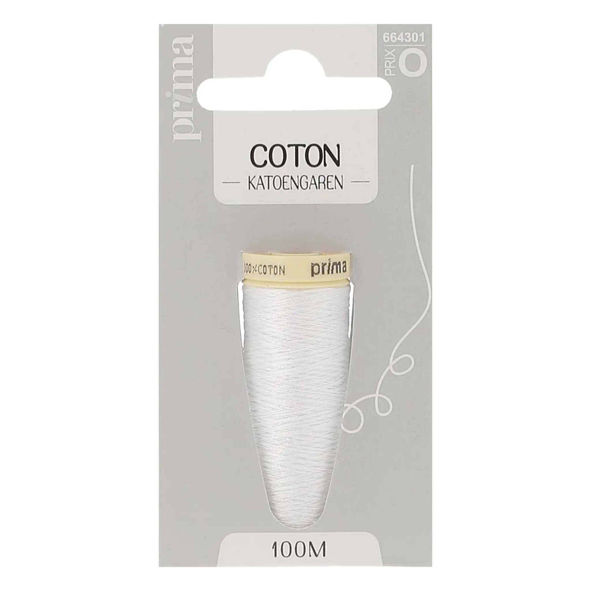 PRIMA Fil de coton moyen blanc