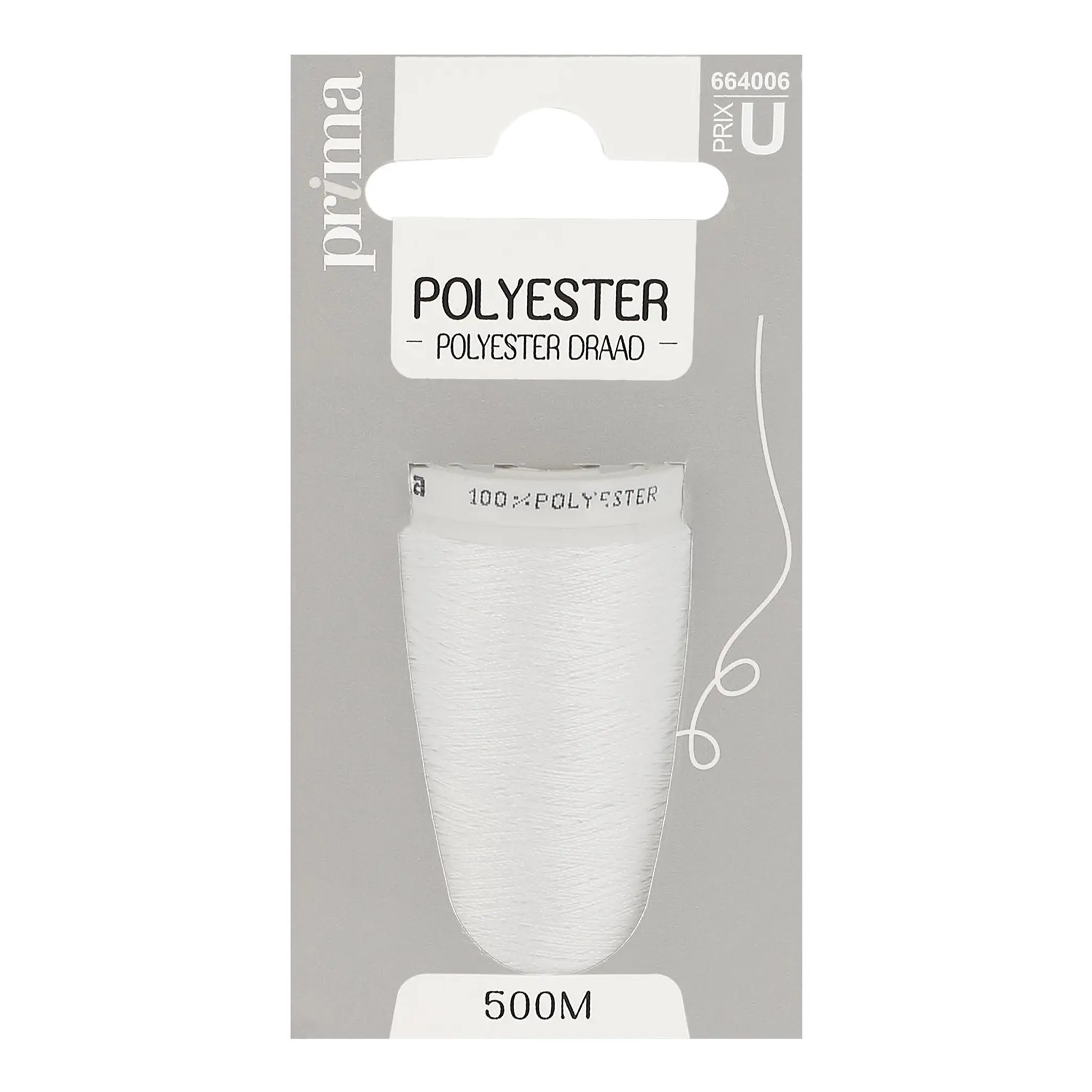 PRIMA Fil polyester blanc