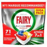 FAIRY Platinum Plus Tablettes lave-vaisselle citron