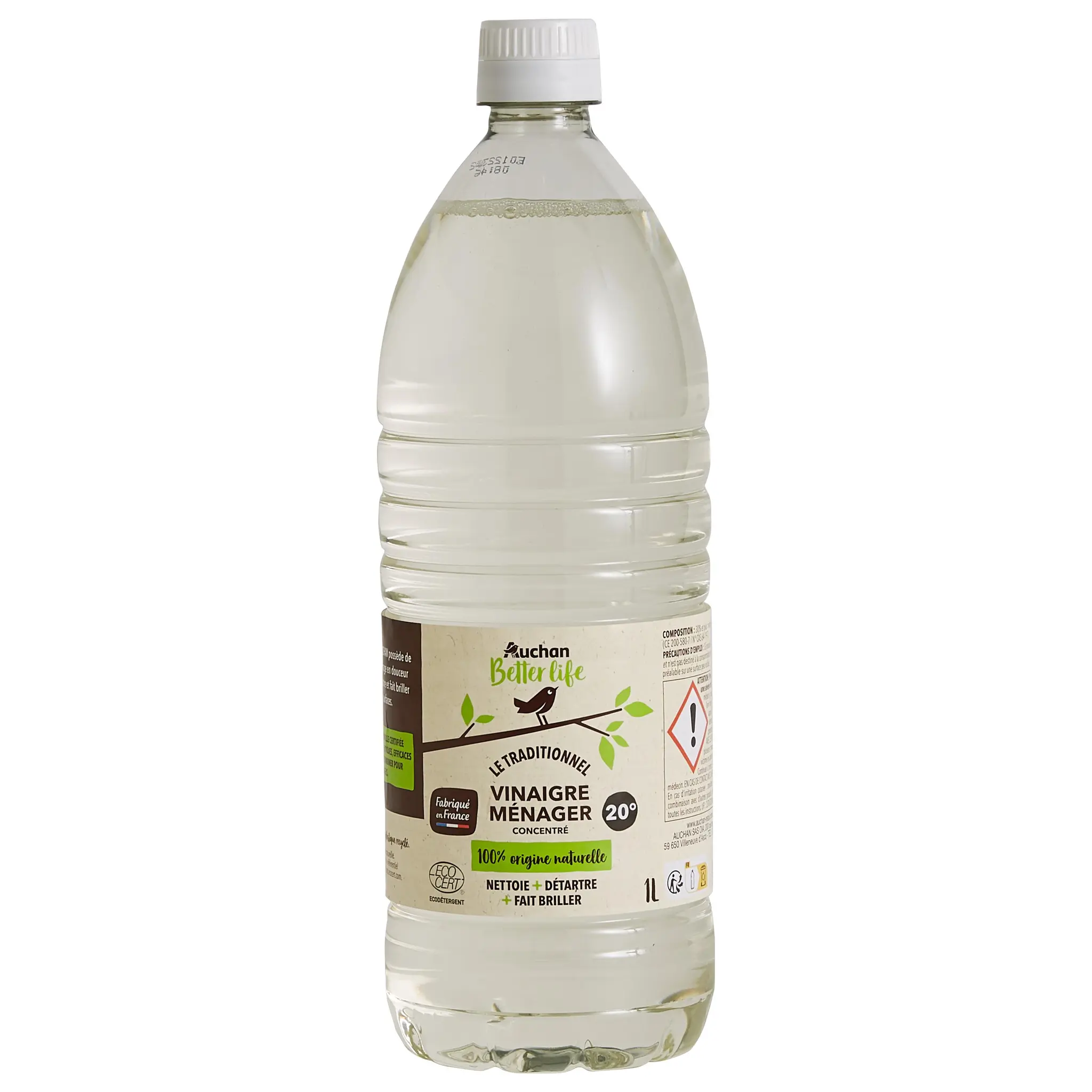AUCHAN BETTER LIFE Vinaigre ménager concentré