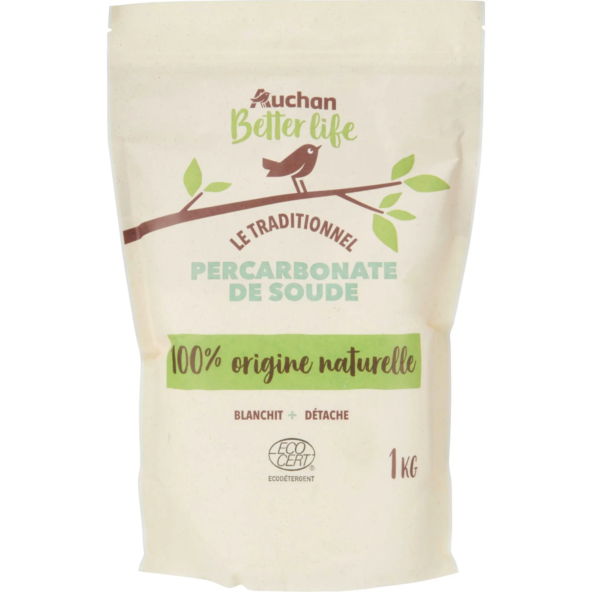 AUCHAN Détachant poudre certifié ecocert