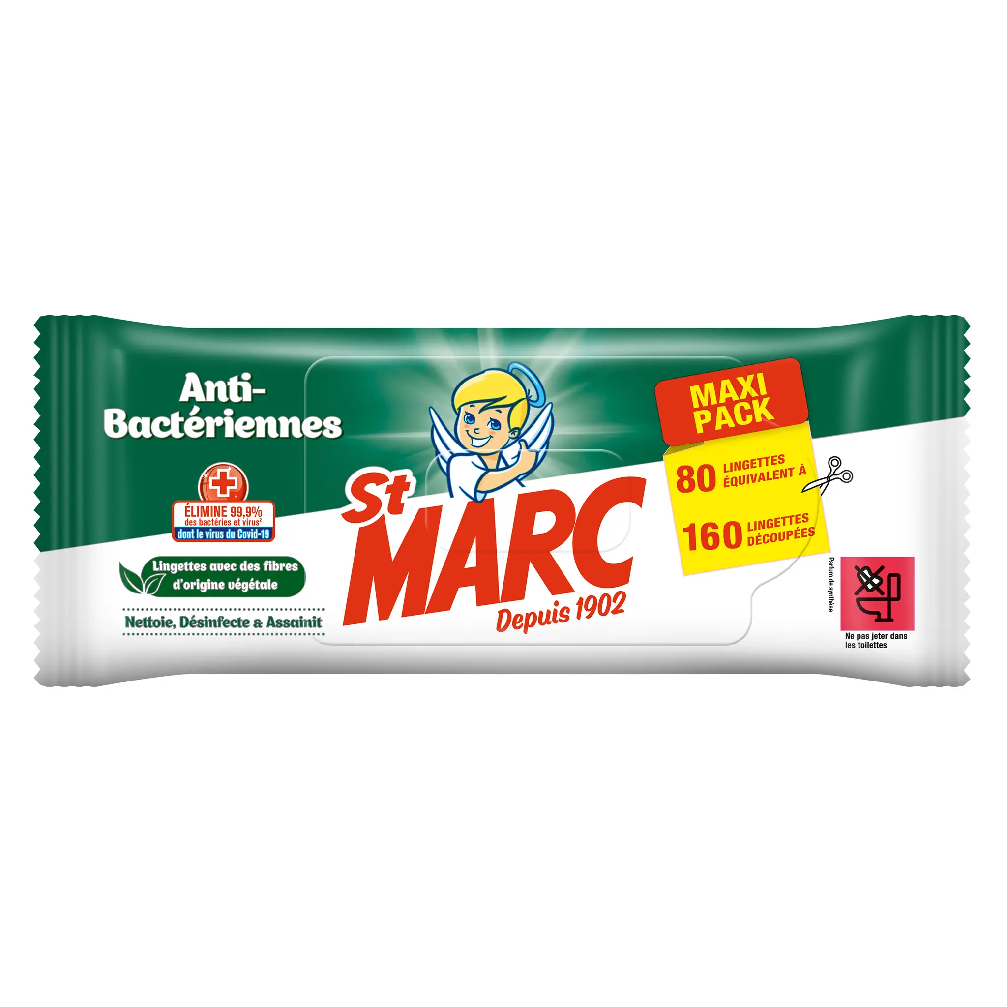 ST MARC Lingettes désinfectantes antibactériennes