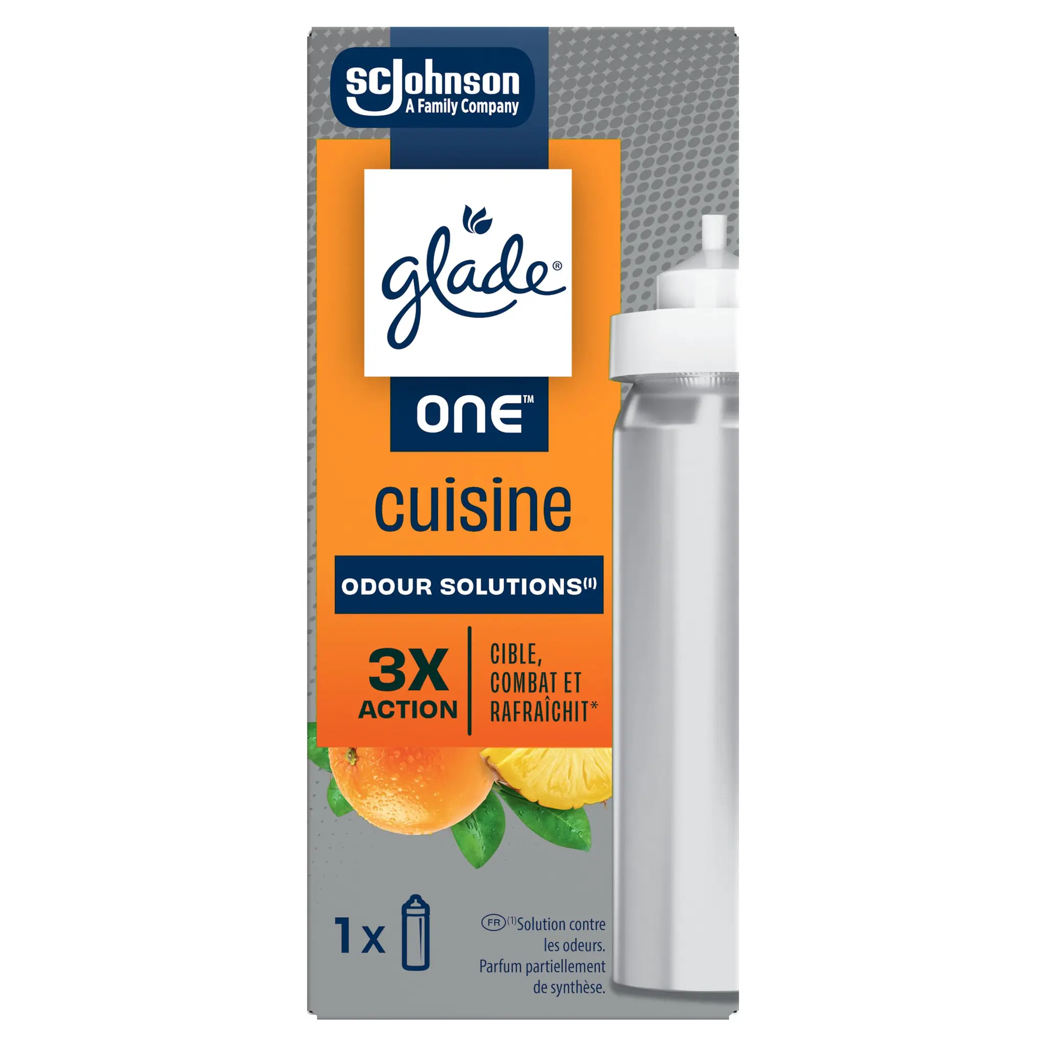 GLADE One recharge désodorisant neutralisateur d'odeur cuisine huiles essentielles
