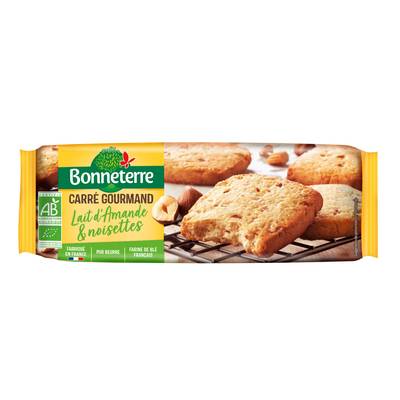 Bonneterre Carré gourmand lait d'amande et noisette bio, 140g