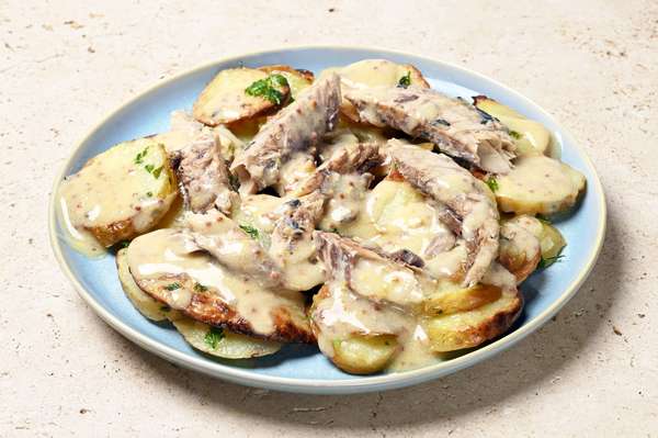 Salade de pommes de terre, maquereau & vinaigrette moutarde, Frichti (420 g)