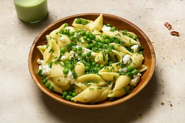Conchiglie, crème de petit pois & féta, Frichti (370 g)