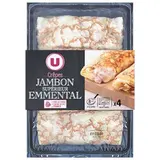 Crêpes de froment jambon emmental, U (4 x 100 g)