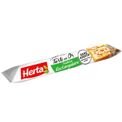 Pâte feuilletée rectangulaire Tarte en or, Herta (230 g)