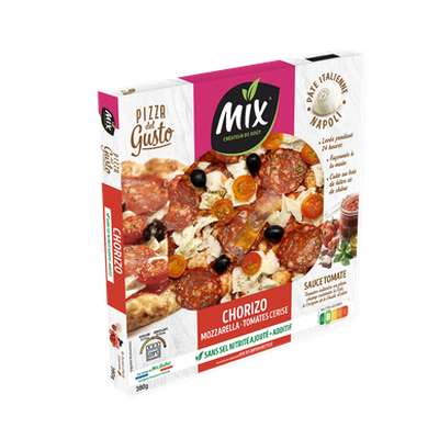 Pizza del gusto chorizo, Mix Buffet (380 g)