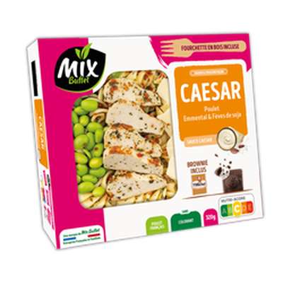 Salade façon césar avec poulet emmental et soja, Mix Buffet (320 g)