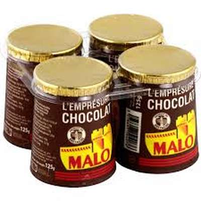 Emprésuré chocolat, Malo (4 x 125 g)