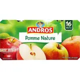 Compote pomme nature, Andros (16 x 100 g)