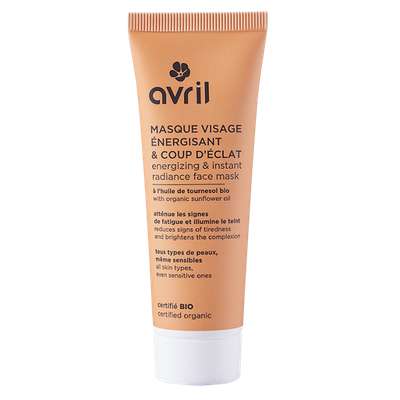 Masque visage énergisant & coup d'éclat certifié BIO, Avril (50 ml)