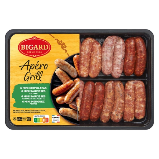 Saucisses Assortiment Apéro Grill BIGARD