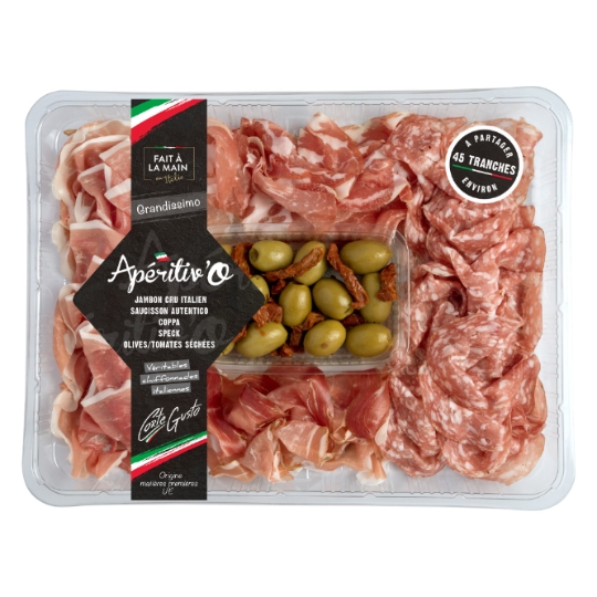 Plateau de charcuterie en chiffonnade Grandissimo CORTE DEL GUSTO