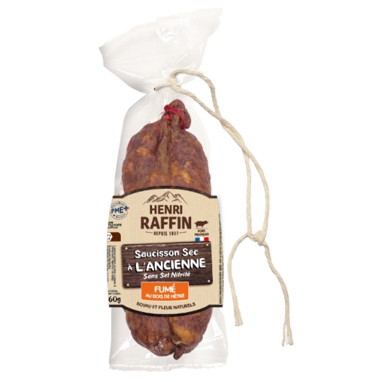 Saucisson Sec Fumé au Bois de Hêtre HENRI RAFFIN