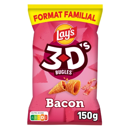 Biscuits apéritifs Bacon 3D LAY'S