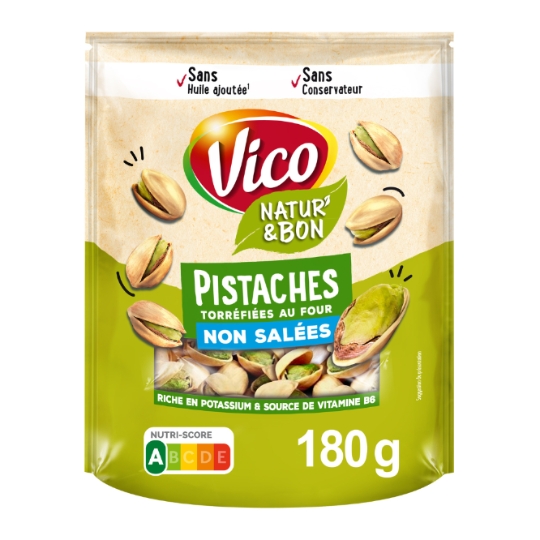 Pistaches Grillées et non salées NATUR' & BON VICO