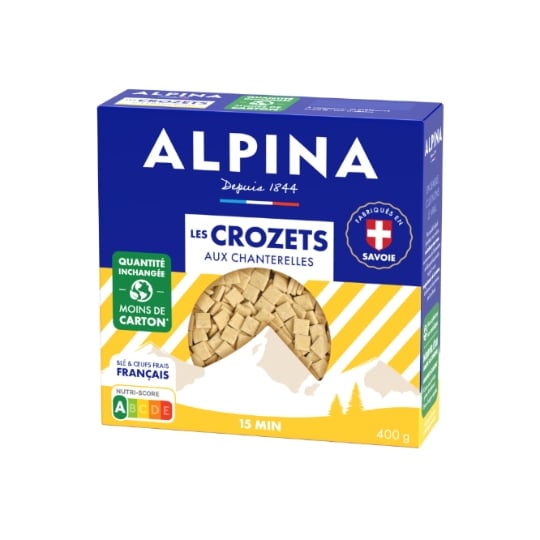 Pâtes crozets chanterelles ALPINA