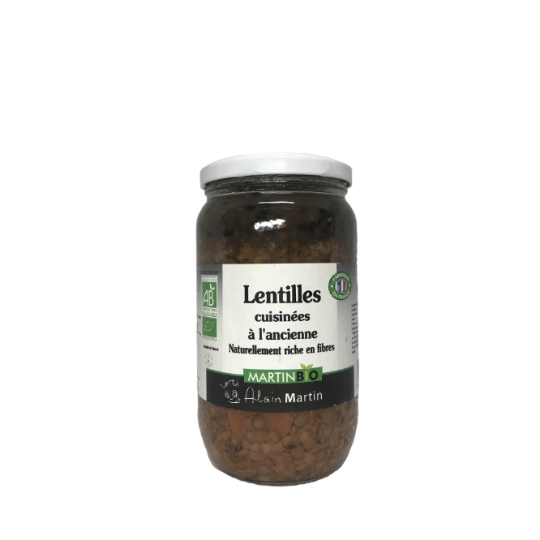 Lentilles bio cuisinées à l'ancienne ALAIN MARTIN