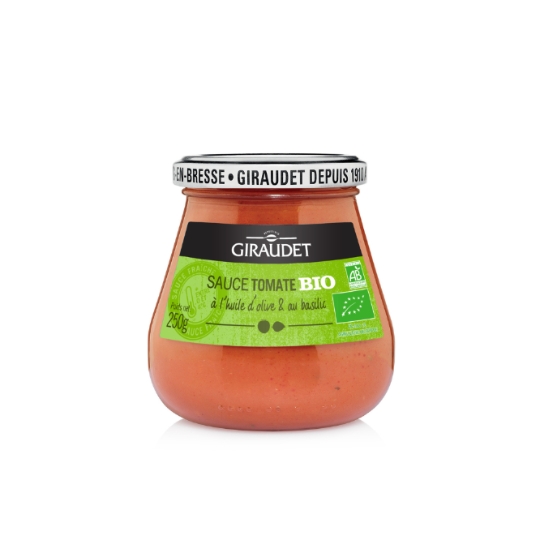 Sauce Tomate à l'Huile d'Olive et Basilic Bio GIRAUDET