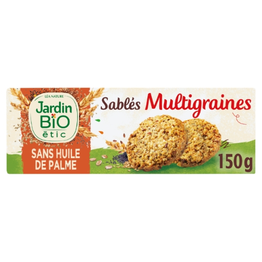 Biscuits sablés gourmand multi graines Bio JARDIN BIO ETIC