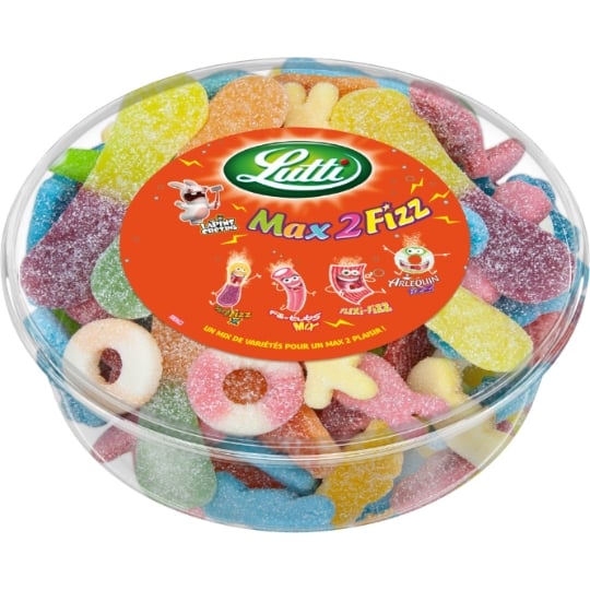 Bonbons assortiment max 2 Fizz LUTTI
