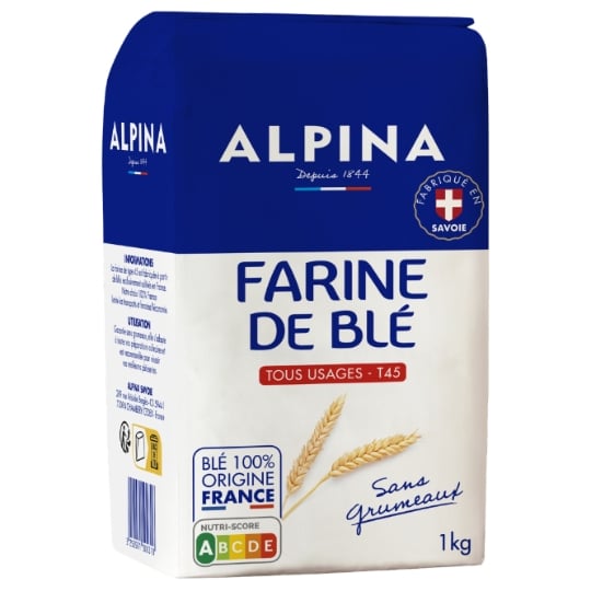 Farine De Blé Anti-grumeaux T45 ALPINA SAVOIE