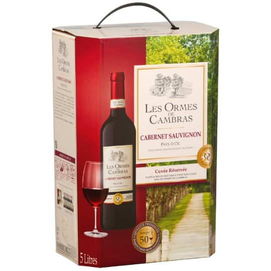 Vin Rouge I.G.P. Pays d'Oc Cabernet Sauvignon LES ORMES DE CAMBRAS