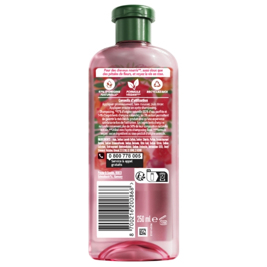 Shampoing Douceur Parfum Rose HERBAL ESSENCES