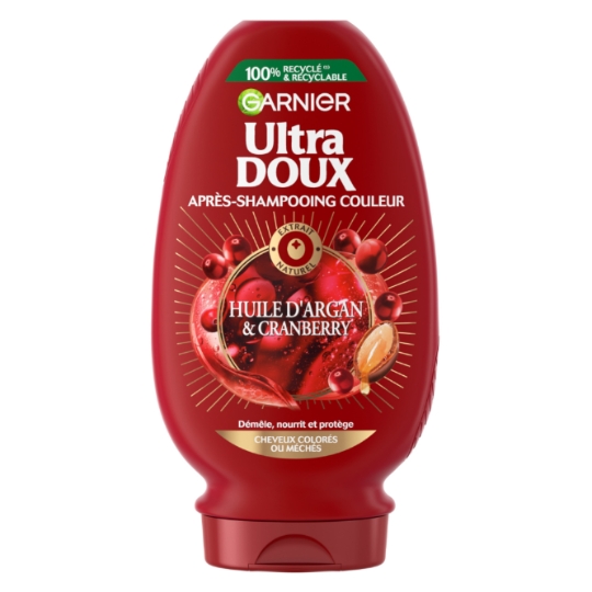 Après-Shampoing Pour Cheveux colorés Huile d'argan et Cranberry ULTRA DOUX