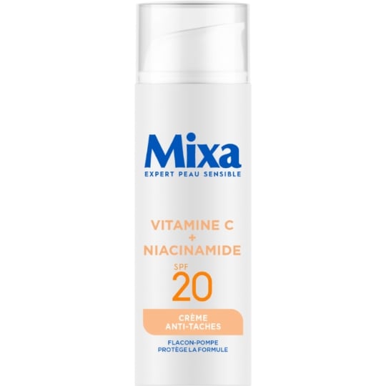 Crème Anti-tâches Corps Teint Irregulier Vitamine C Niacinamide SPF20 MIXA