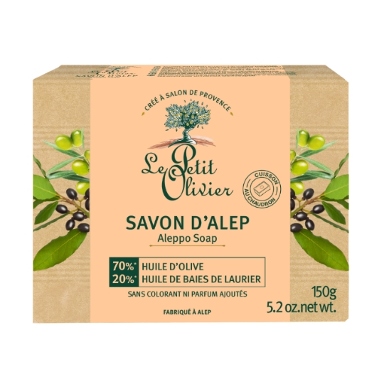 Savon Solide Mains Corps Visage D'Alep Huile Olive Huile Baies Laurier Cuisson Chaudron Sans Colorant Ni Parfum Ajoutes NONE