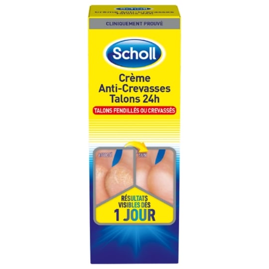 Traitement Crème Anti-crevasses Talons Pieds Secs et Abîmés SCHOLL