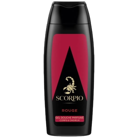 Gel Douche Homme Corps Cheveux Parfumé Rouge SCORPIO